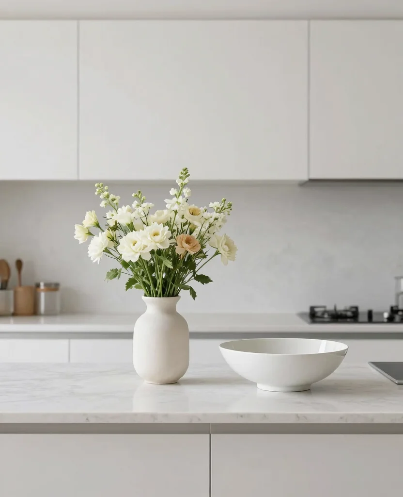 19 Modern Minimalist Kitchen Design Ideas That'll Transform Your Cooking Space! - 17. Simple Decorative Accents 1