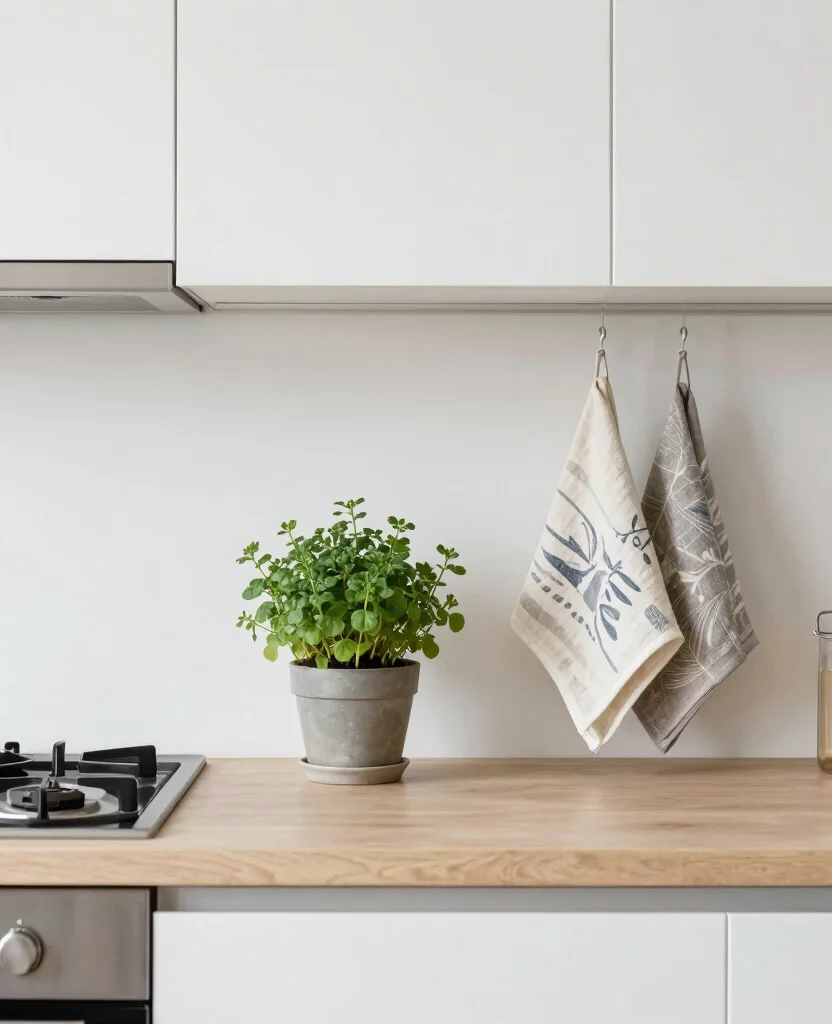 19 Modern Minimalist Kitchen Design Ideas That'll Transform Your Cooking Space! - 18. Year-Round Seasonal Decor 1