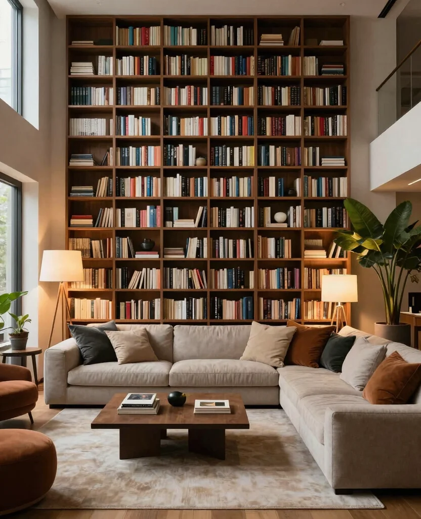 19 Gorgeous Moody Living Room Ideas That'll Make You Want to Curl Up with a Book! 170 19 Moody Living Room Ideas That'll Make You Want to Curl Up with a Book! - 16. Play with Volume 1