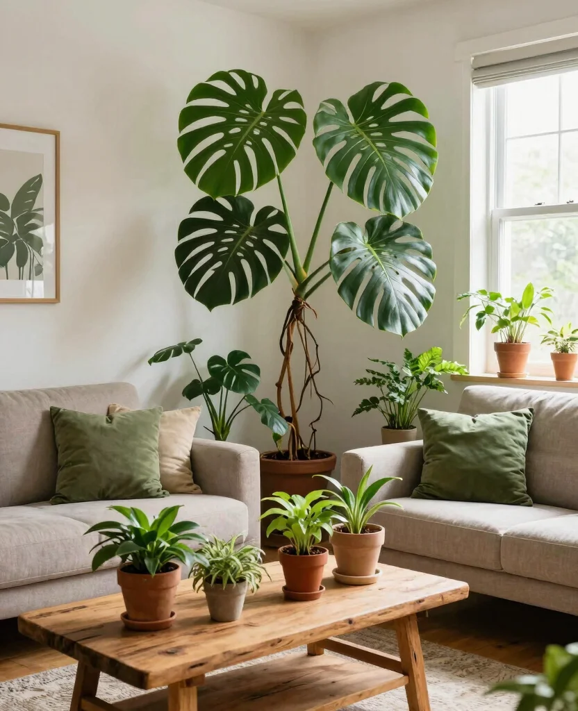 19 Gorgeous Moody Living Room Ideas That'll Make You Want to Curl Up with a Book! 57 19 Moody Living Room Ideas That'll Make You Want to Curl Up with a Book! - 6. Integrate Natural Elements 1