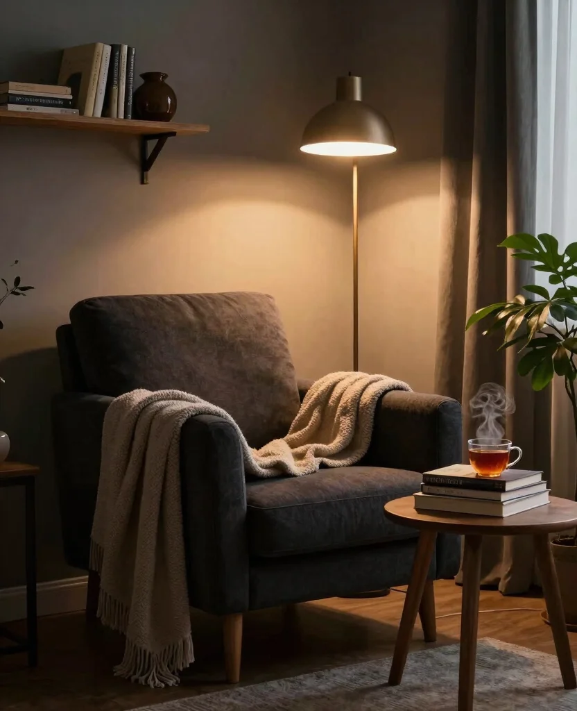 19 Gorgeous Moody Living Room Ideas That'll Make You Want to Curl Up with a Book! 79 19 Moody Living Room Ideas That'll Make You Want to Curl Up with a Book! - 8. Create a Reading Nook 1