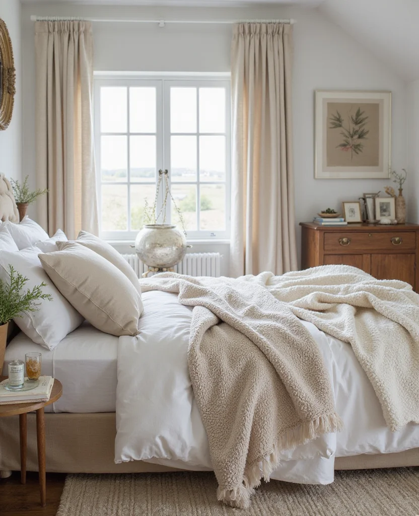 19 Neutral Bedroom Ideas That Will Make You Feel Instantly Relaxed (You Won't Believe #8!) - 15. Soft Fabrics and Linens