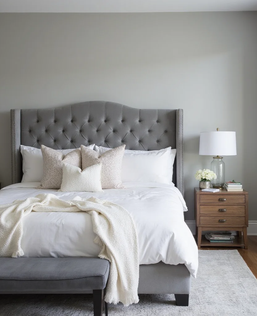 19 Neutral Bedroom Ideas That Will Make You Feel Instantly Relaxed (You Won't Believe #8!) - 2. Grey and White Serenity