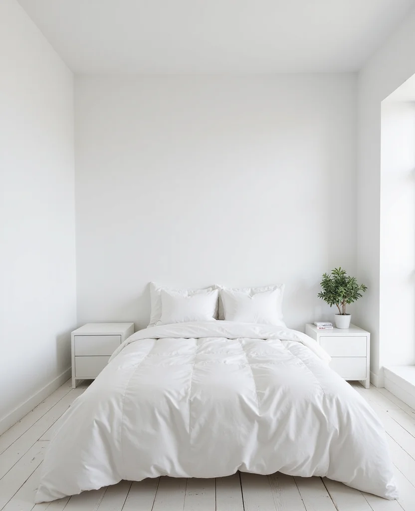19 Neutral Bedroom Ideas That Will Make You Feel Instantly Relaxed (You Won't Believe #8!) - 3. Minimalist White Retreat