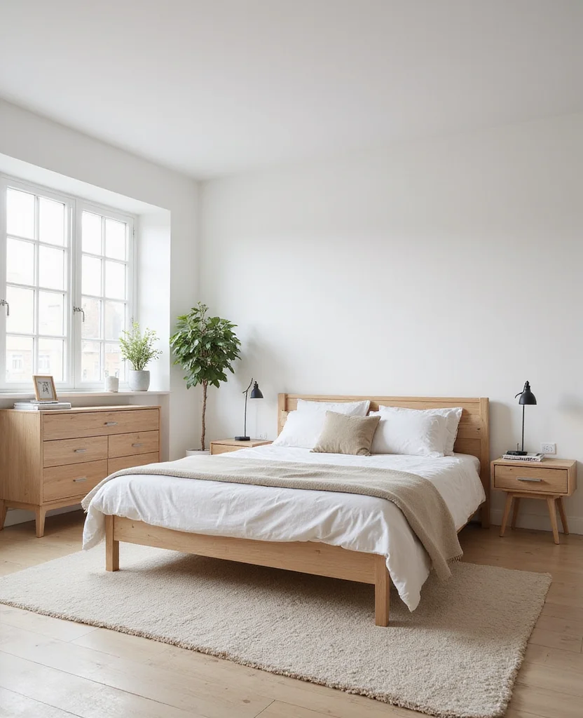 19 Neutral Bedroom Ideas That Will Make You Feel Instantly Relaxed (You Won't Believe #8!) - 7. Scandinavian Simplicity