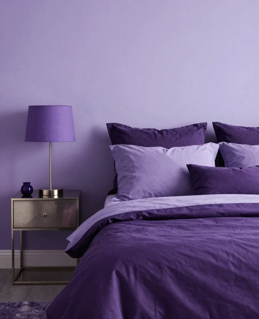 19 Purple Bedroom Ideas That'll Make You Dream in Color (You Won't Believe #7!) - 15. Monochromatic Elegance 1