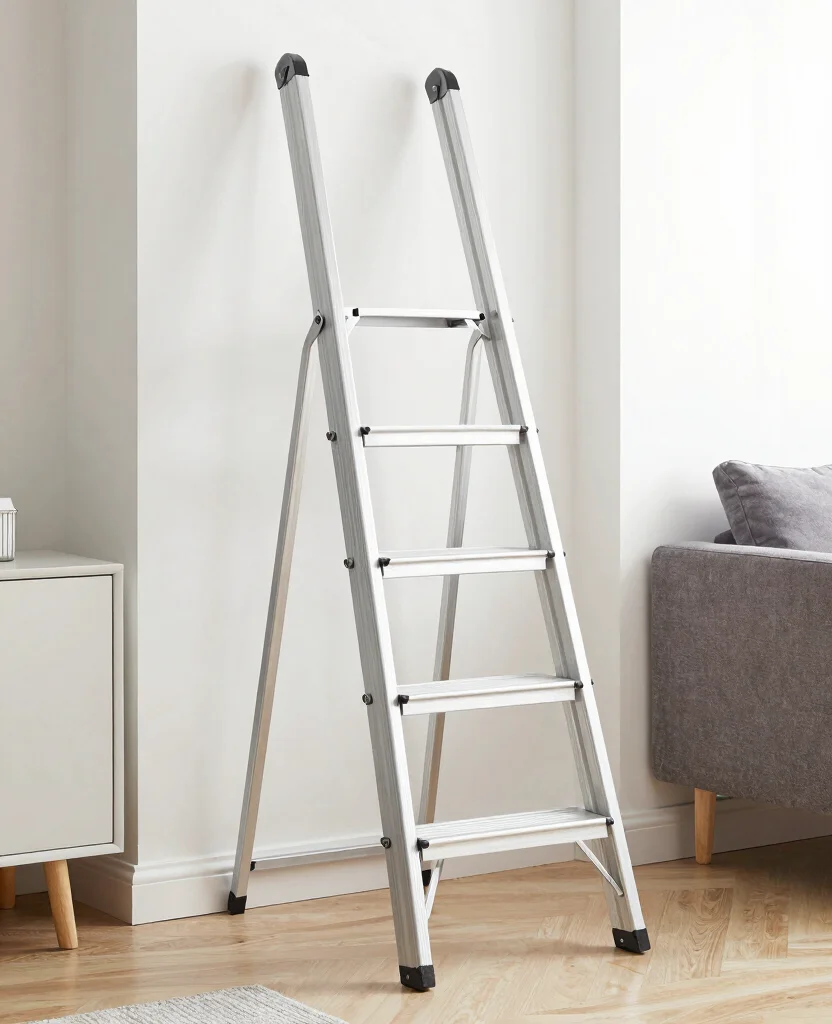 19 Retractable Loft Ladders Perfect for Small Spaces (You Won't Believe #12!) - 14. Metal Ladder with Foldable Rungs 1