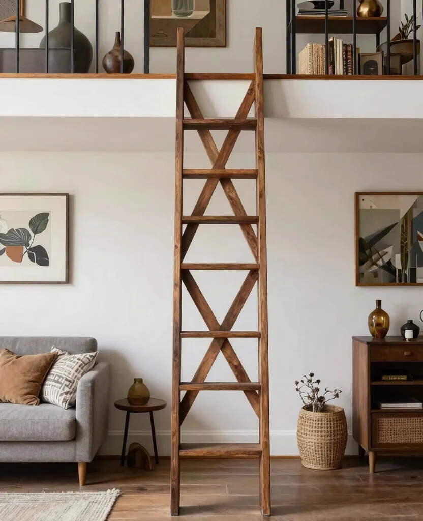 19 Retractable Loft Ladders Perfect for Small Spaces (You Won't Believe #12!) - 15. Lattice Design Loft Ladder 1