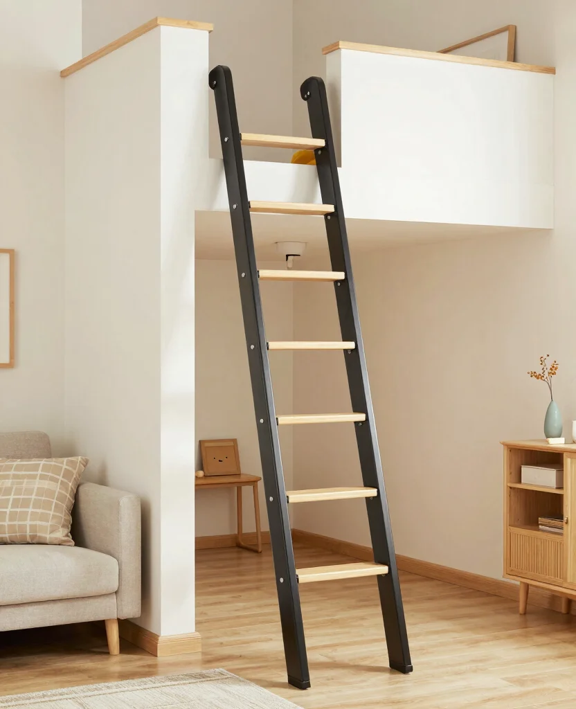 19 Retractable Loft Ladders Perfect for Small Spaces (You Won't Believe #12!) - 16. Retractable Ladder with Safety Features 1