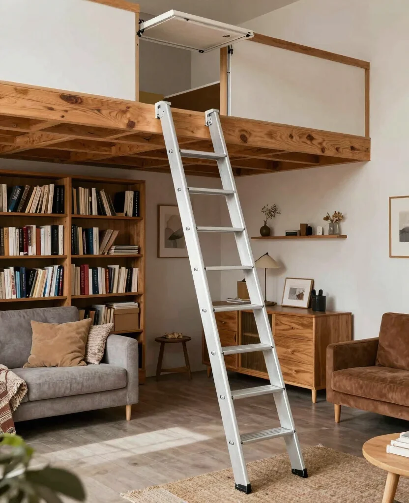 19 Retractable Loft Ladders Perfect for Small Spaces (You Won't Believe #12!) - 3. Telescoping Ladder for Quick Access 1