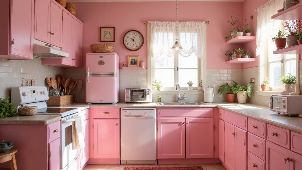 19 Retro Pink Kitchen Ideas That'll Make You Swoon Over Nostalgia!