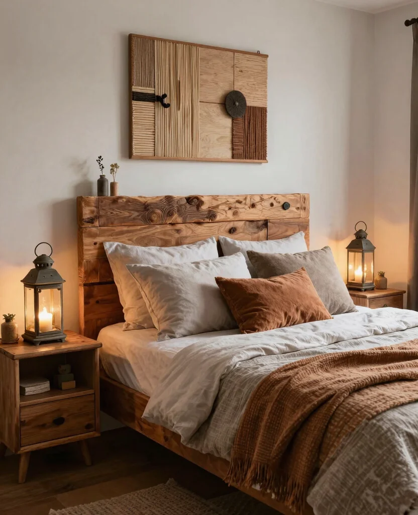 19 Rustic Bedroom Ideas That'll Make You Feel Like You're in a Cozy Cabin! - 12. DIY Rustic Touches 1