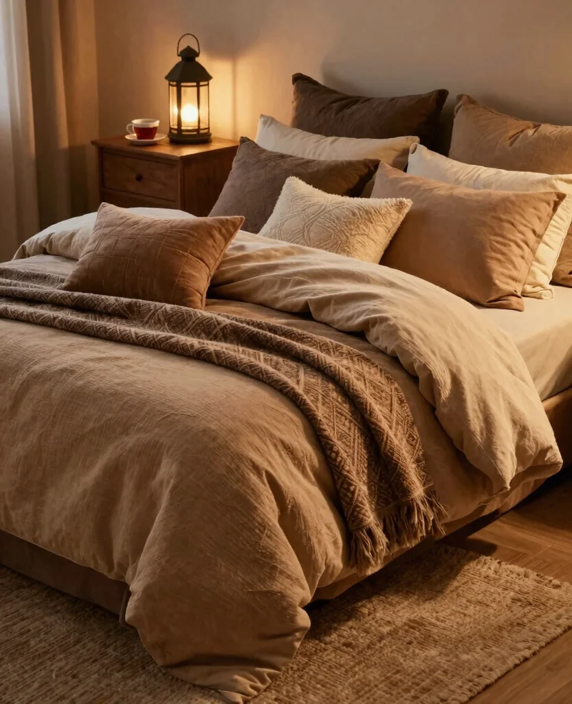 19 Rustic Bedroom Ideas That'll Make You Feel Like You're in a Cozy Cabin! - 2. Cozy Cabin Bedding 1