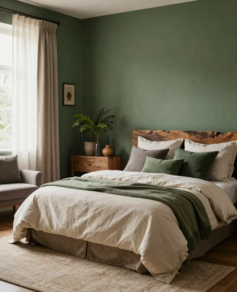 19 Rustic Bedroom Ideas That'll Make You Feel Like You're in a Cozy Cabin! - 5. Earthy Color Palettes 1