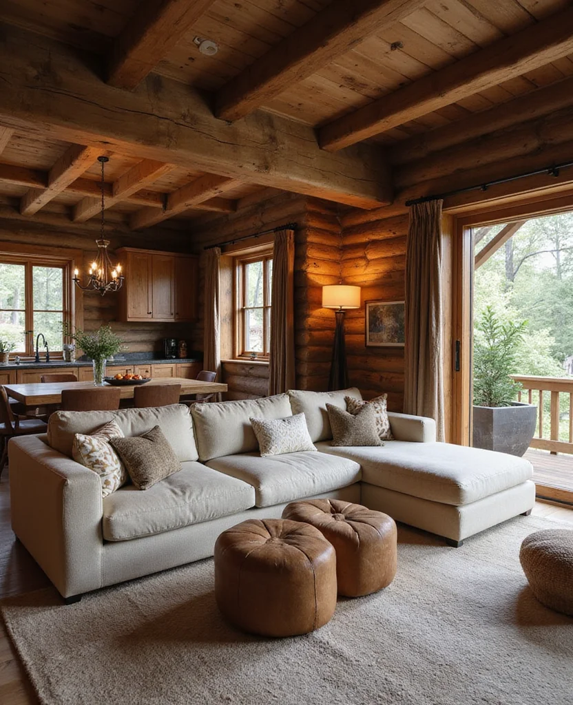 19 Sectional Living Room Ideas That Will Transform Your Space (You Won't Believe #5!) 103 19 Sectional Living Room Ideas That Will Transform Your Space (You Won't Believe #5!) - 10. Rustic Charm