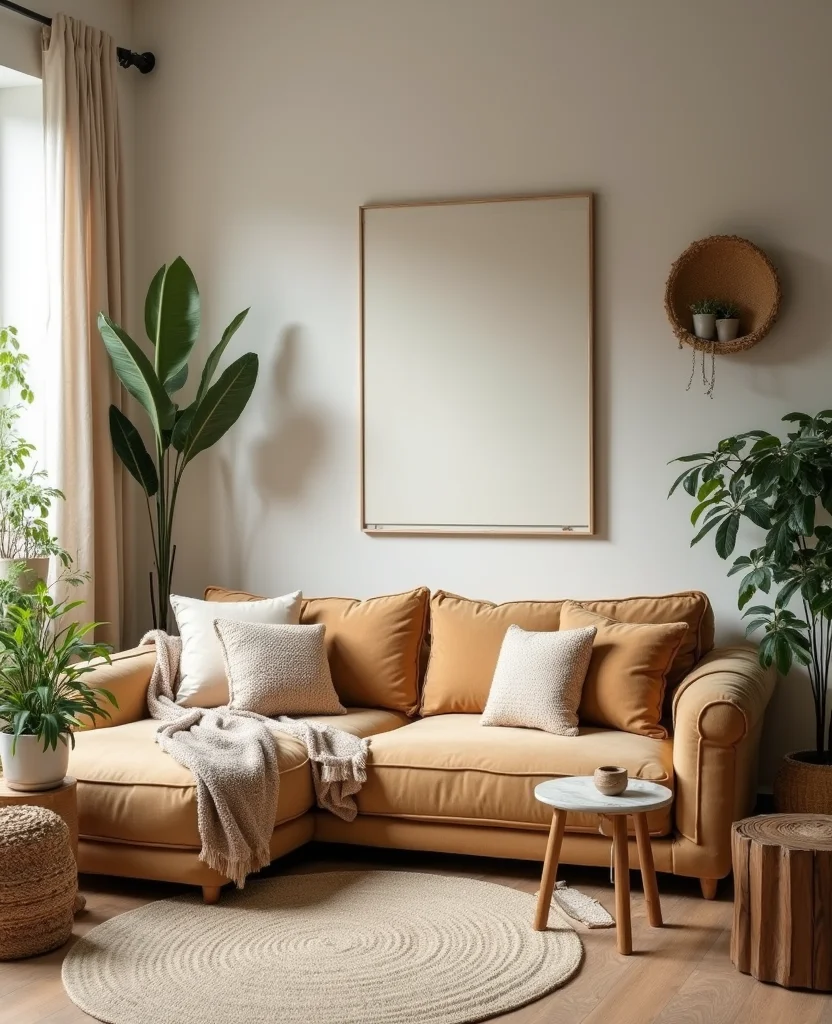 19 Sectional Living Room Ideas That Will Transform Your Space (You Won't Believe #5!) 136 19 Sectional Living Room Ideas That Will Transform Your Space (You Won't Believe #5!) - 13. Nature-Inspired Decor