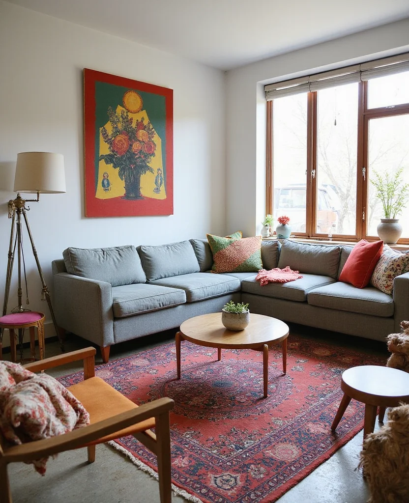 19 Sectional Living Room Ideas That Will Transform Your Space (You Won't Believe #5!) 182 19 Sectional Living Room Ideas That Will Transform Your Space (You Won't Believe #5!) - 17. Eclectic Mix