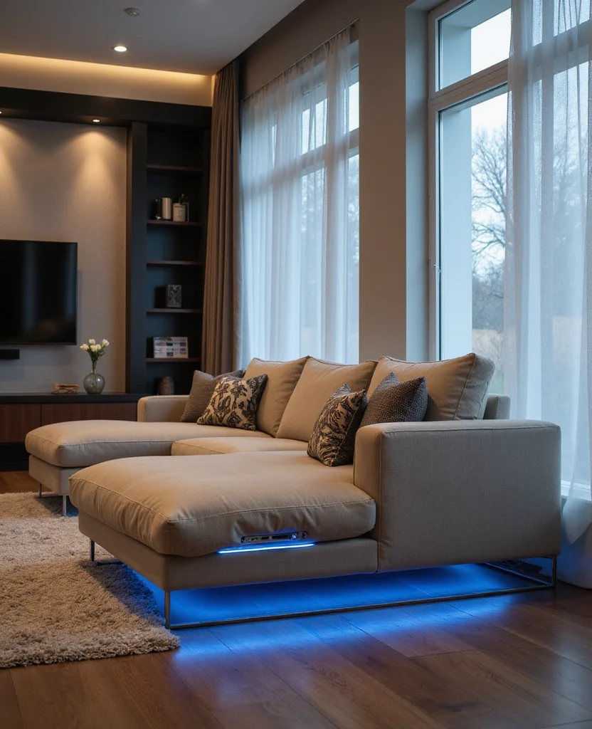 19 Sectional Living Room Ideas That Will Transform Your Space (You Won't Believe #5!) 193 19 Sectional Living Room Ideas That Will Transform Your Space (You Won't Believe #5!) - 18. Tech Integration