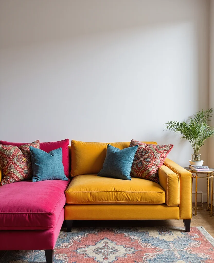 19 Sectional Living Room Ideas That Will Transform Your Space (You Won't Believe #5!) 13 19 Sectional Living Room Ideas That Will Transform Your Space (You Won't Believe #5!) - 2. Bold Colors and Patterns