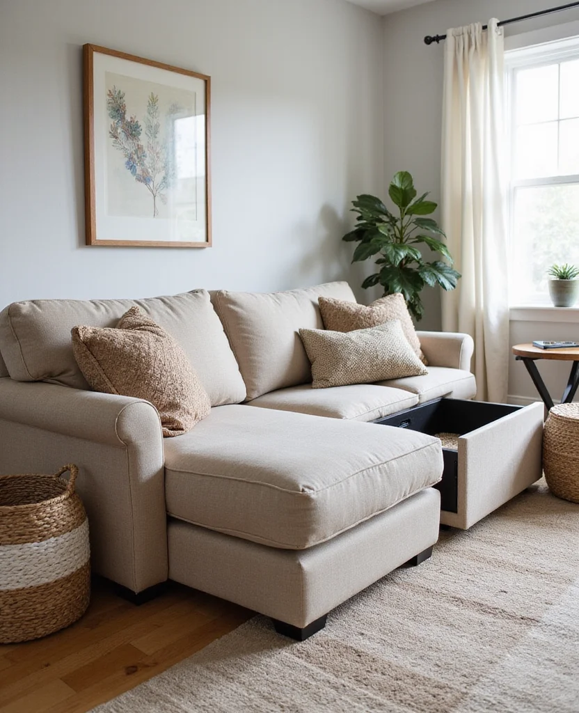 19 Sectional Living Room Ideas That Will Transform Your Space (You Won't Believe #5!) 92 19 Sectional Living Room Ideas That Will Transform Your Space (You Won't Believe #5!) - 9. Multi-Functional Furniture