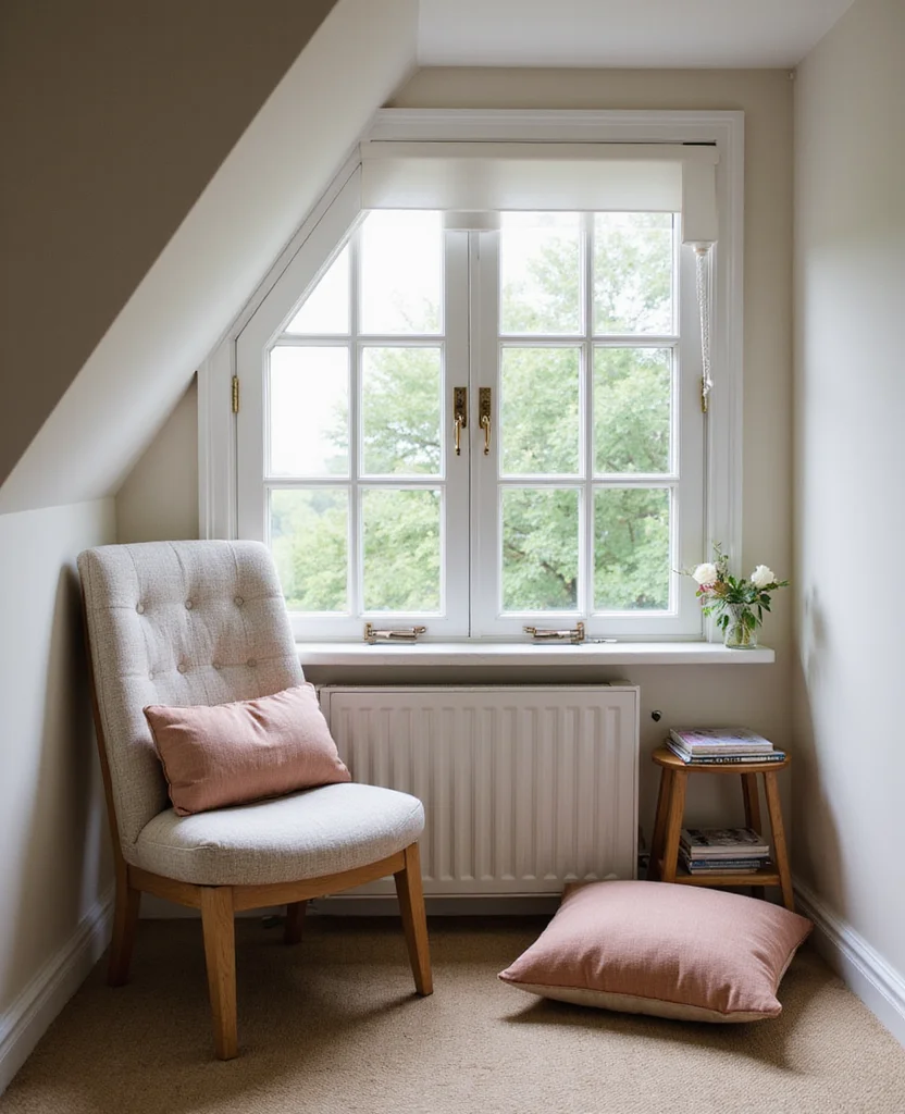 19 Sloped Ceiling Living Room Ideas That'll Make You Say 'Wow!' - 3. Create a Cozy Nook