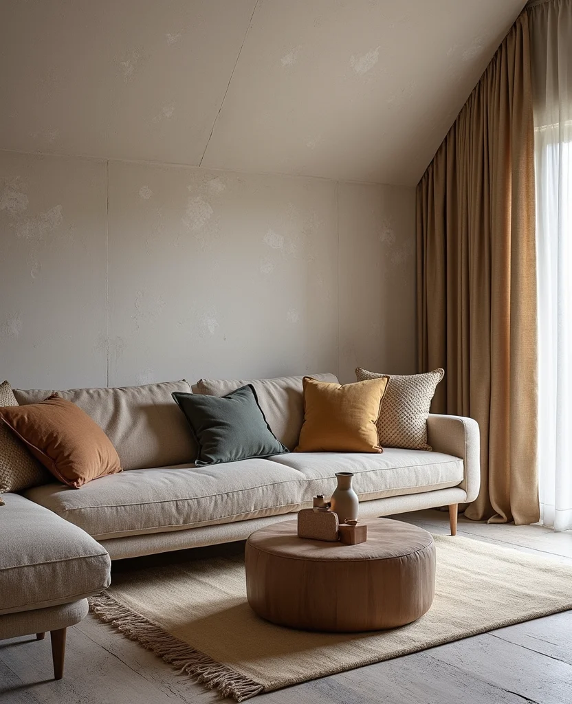 19 Sloped Ceiling Living Room Ideas That'll Make You Say 'Wow!' - 4. Use Texture to Your Advantage