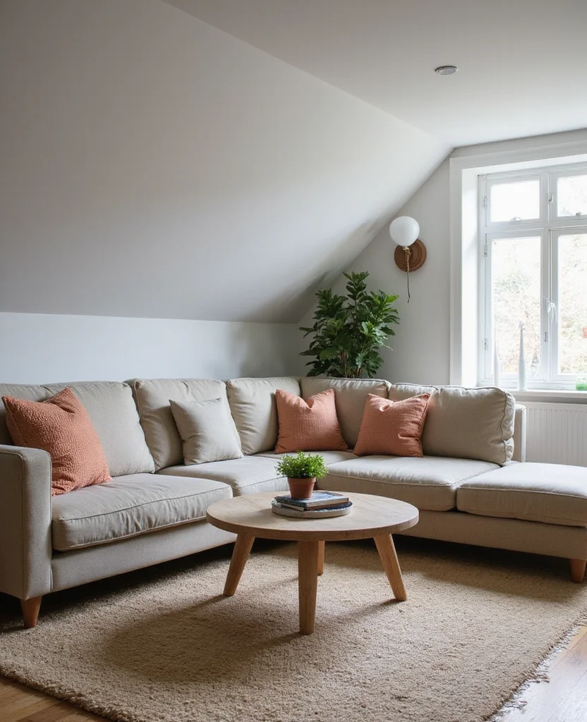 19 Sloped Ceiling Living Room Ideas That'll Make You Say 'Wow!' - 9. Unique Furniture Arrangements