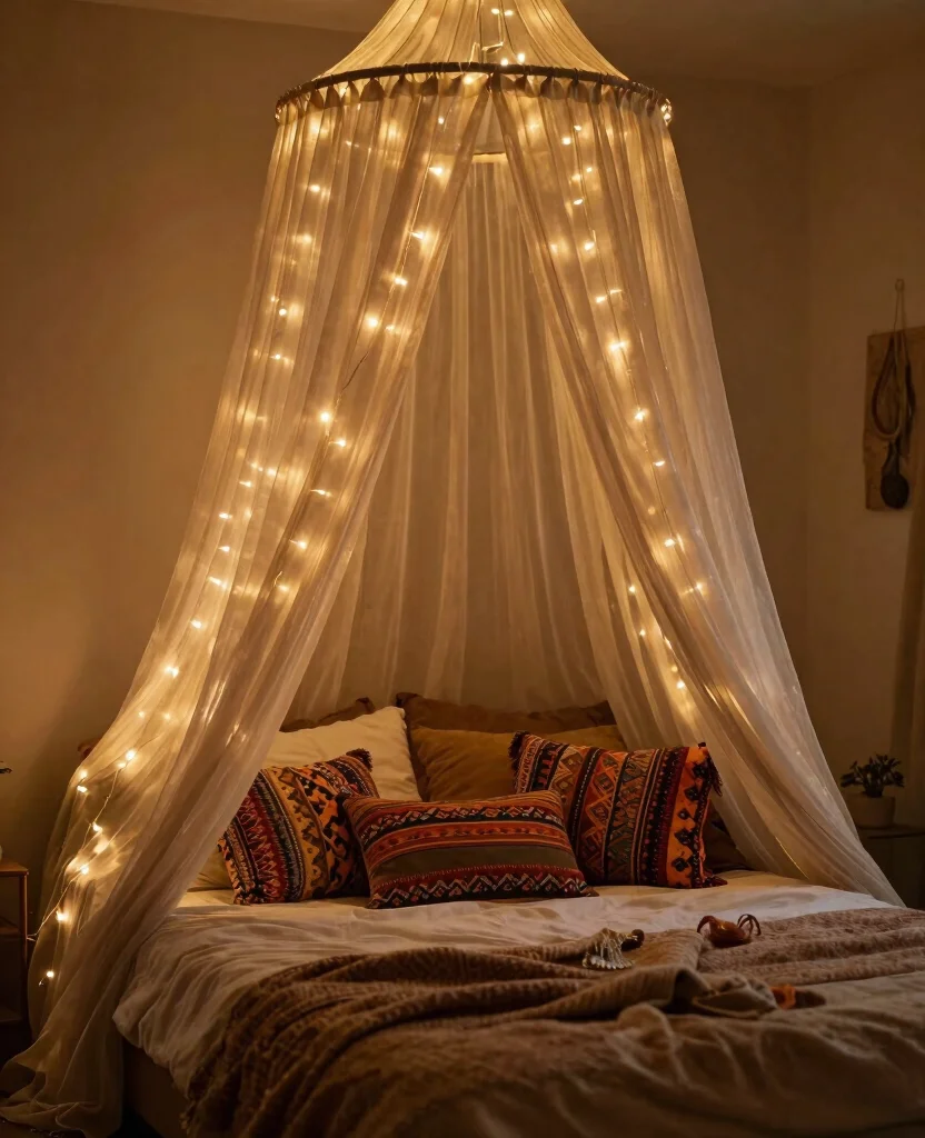 19 Stunning Afrohemian Bedroom Ideas That Will Inspire Your Next Makeover! - 7. Bohemian Canopies