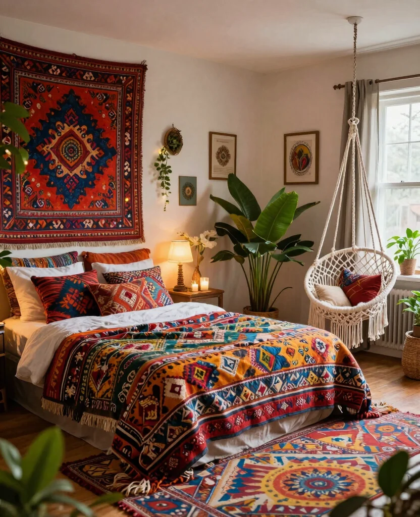 19 Stunning types of Bedroom Styles and Layouts That Will Transform Your Space (You Won't Believe #7!) 2 19 Stunning Types of Bedroom Styles and Layouts That Will Transform Your Space (You Won't Believe #7!) - 1. Bohemian Bliss 1