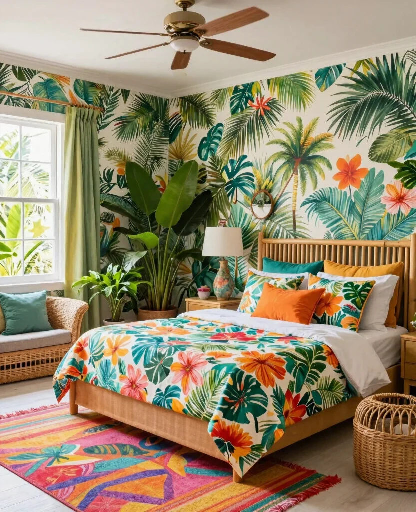 19 Stunning types of Bedroom Styles and Layouts That Will Transform Your Space (You Won't Believe #7!) 136 19 Stunning Bedroom Styles and Layouts That Will Transform Your Space (You Won't Believe #7!) - 13. Tropical Escape 1