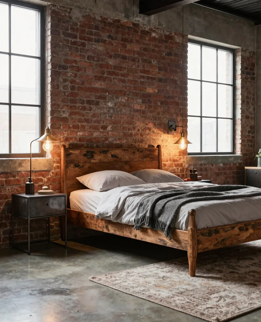 19 Stunning types of Bedroom Styles and Layouts That Will Transform Your Space (You Won't Believe #7!) 24 19 Stunning Bedroom Styles and Layouts That Will Transform Your Space (You Won't Believe #7!) - 3. Industrial Edge 1