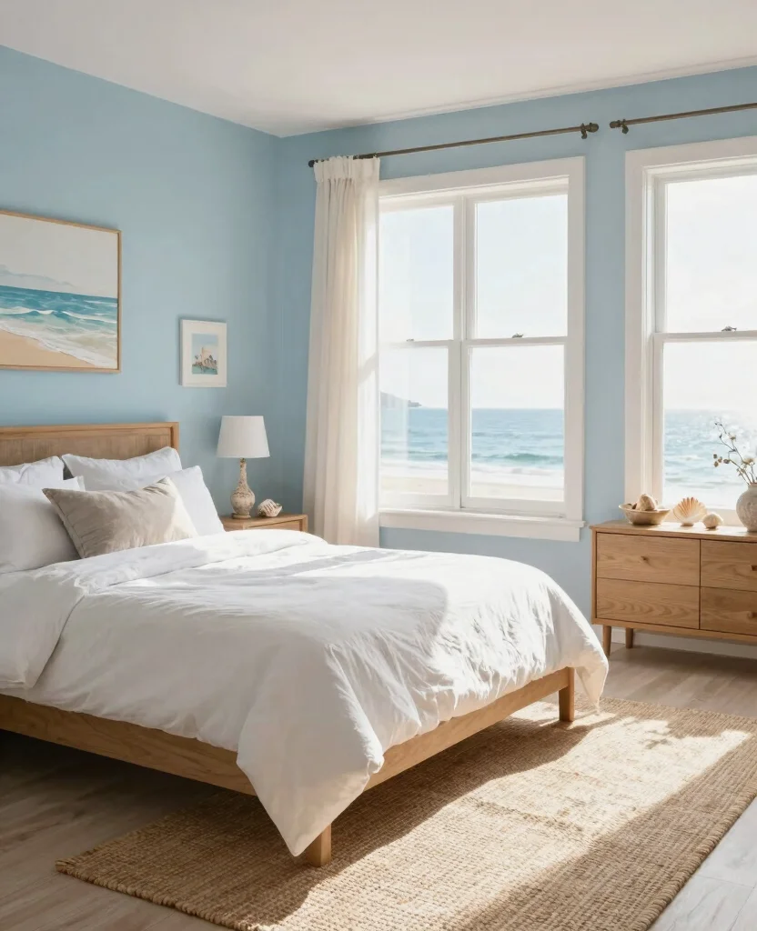 19 Stunning types of Bedroom Styles and Layouts That Will Transform Your Space (You Won't Believe #7!) 35 19 Stunning Bedroom Styles and Layouts That Will Transform Your Space (You Won't Believe #7!) - 4. Coastal Calm 1