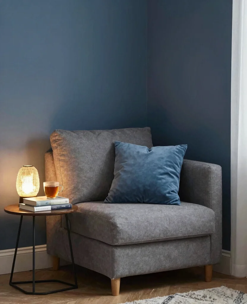 19 Stunning Blue and Gray Living Room Ideas That'll Inspire Your Next Makeover! - 18. Cozy Nook 1