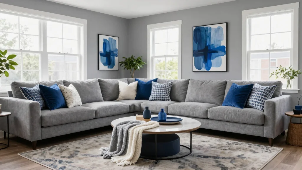 19 Stunning Blue and Gray Living Room Ideas That'll Inspire Your Next Makeover!