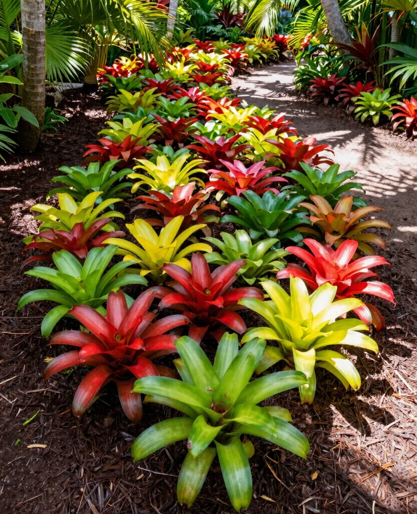 19 Stunning Bromeliad Landscaping Ideas That Will Transform Your Garden into a Tropical Paradise! 2 19 Stunning Bromeliad Landscaping Ideas That Will Transform Your Garden into a Tropical Paradise! - 1. Bromeliads as Ground Cover