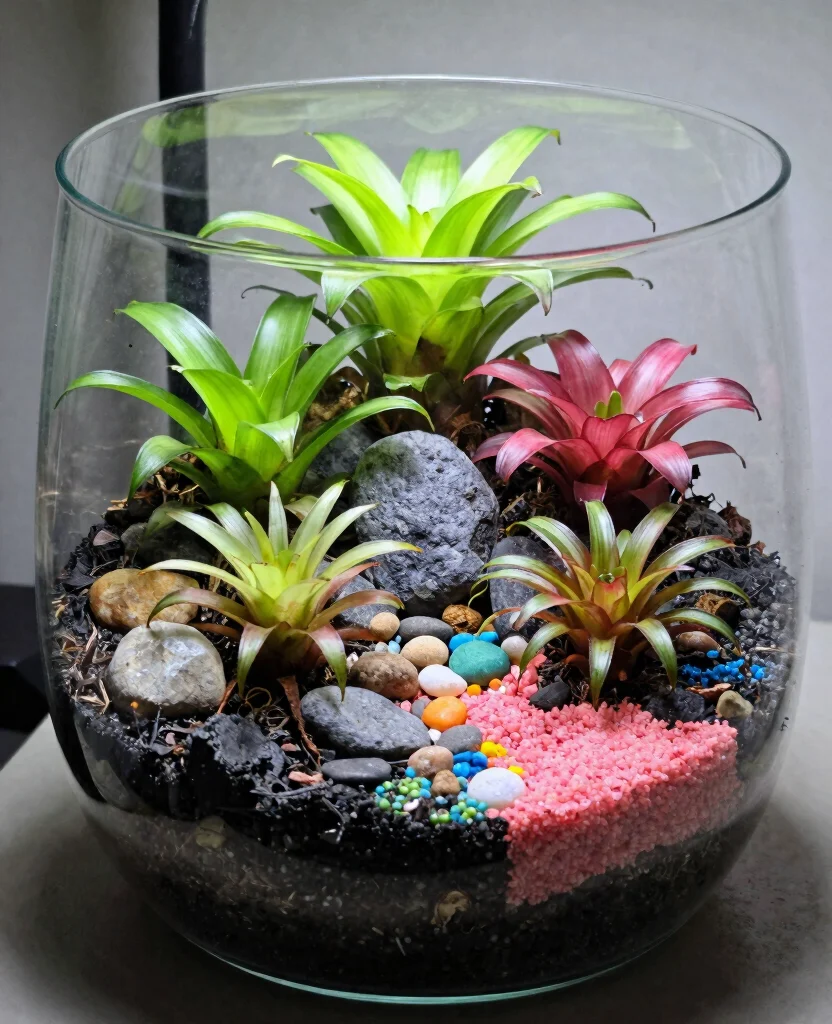 19 Stunning Bromeliad Landscaping Ideas That Will Transform Your Garden into a Tropical Paradise! 35 19 Stunning Bromeliad Landscaping Ideas That Will Transform Your Garden into a Tropical Paradise! - 4. Bromeliad Terrariums