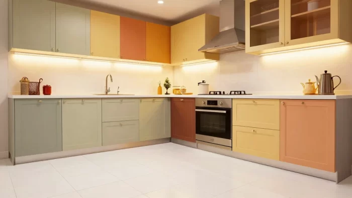 19 Stunning Cabinet Colors That Make White Tile Floors Shine Bright!