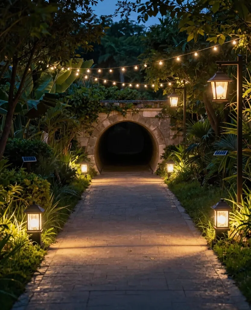 19 Stunning Culvert Landscaping Ideas That Will Transform Your Yard Into a Paradise! 171 19 Stunning Culvert Landscaping Ideas That Will Transform Your Yard Into a Paradise! - 16. Pathway Lighting