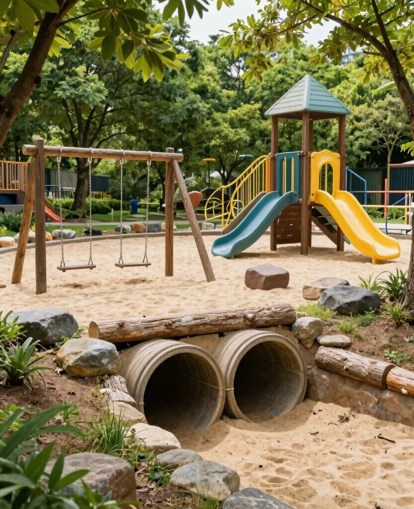 19 Stunning Culvert Landscaping Ideas That Will Transform Your Yard Into a Paradise! 182 19 Stunning Culvert Landscaping Ideas That Will Transform Your Yard Into a Paradise! - 17. Culvert as a Play Area