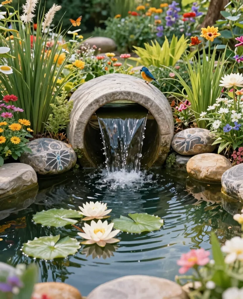 19 Stunning Culvert Landscaping Ideas That Will Transform Your Yard Into a Paradise! 13 19 Stunning Culvert Landscaping Ideas That Will Transform Your Yard Into a Paradise! - 2. Water Feature Oasis