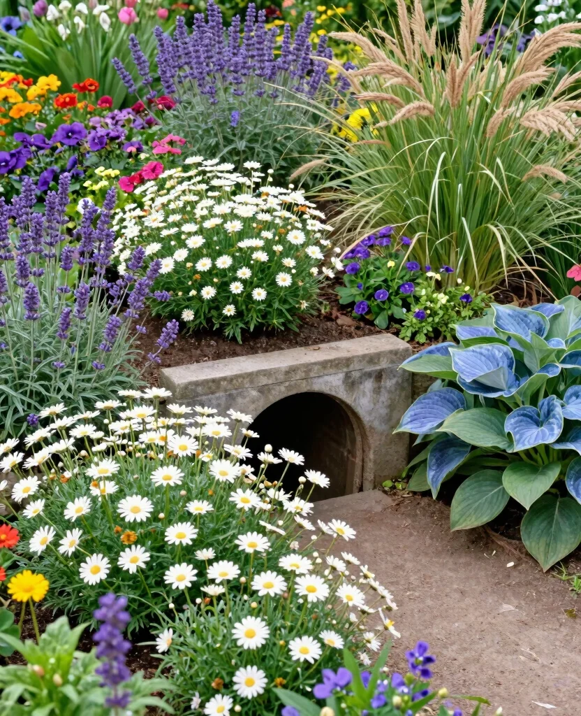 19 Stunning Culvert Landscaping Ideas That Will Transform Your Yard Into a Paradise! 24 19 Stunning Culvert Landscaping Ideas That Will Transform Your Yard Into a Paradise! - 3. Floral Surround