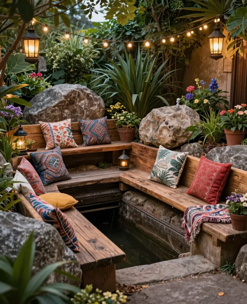 19 Stunning Culvert Landscaping Ideas That Will Transform Your Yard Into a Paradise! 57 19 Stunning Culvert Landscaping Ideas That Will Transform Your Yard Into a Paradise! - 6. Informal Seating Area