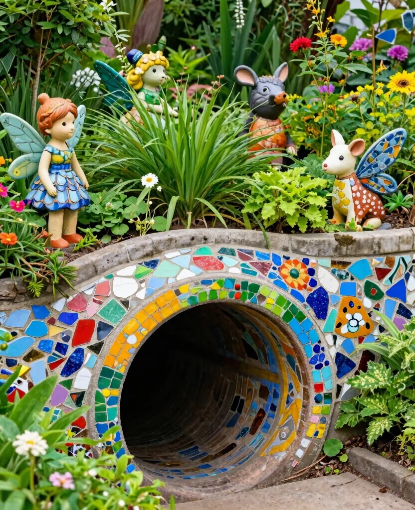 19 Stunning Culvert Landscaping Ideas That Will Transform Your Yard Into a Paradise! 68 19 Stunning Culvert Landscaping Ideas That Will Transform Your Yard Into a Paradise! - 7. Culvert Garden Art