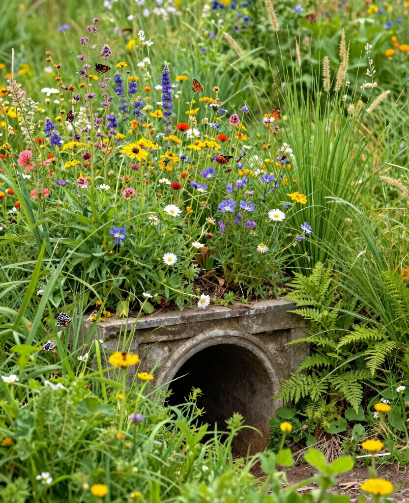 19 Stunning Culvert Landscaping Ideas That Will Transform Your Yard Into a Paradise! 79 19 Stunning Culvert Landscaping Ideas That Will Transform Your Yard Into a Paradise! - 8. Naturalized Planting