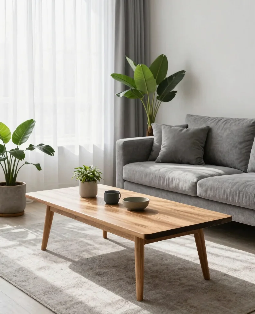 19 Stunning Gray and White Living Room Ideas That Redefine Minimalism (You’ll Love #12!) - 13. Nature-Inspired Decor 1