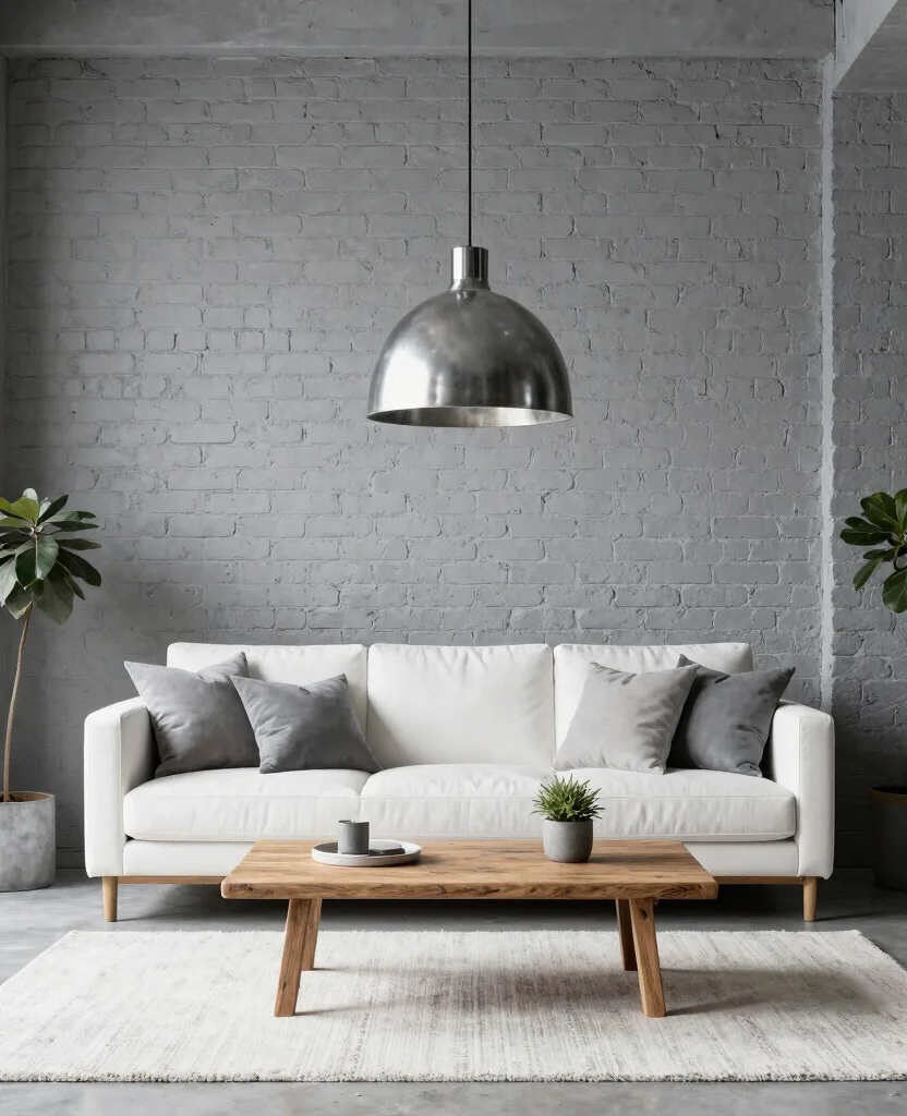 19 Stunning Gray and White Living Room Ideas That Redefine Minimalism (You’ll Love #12!) - 3. Industrial Chic 1
