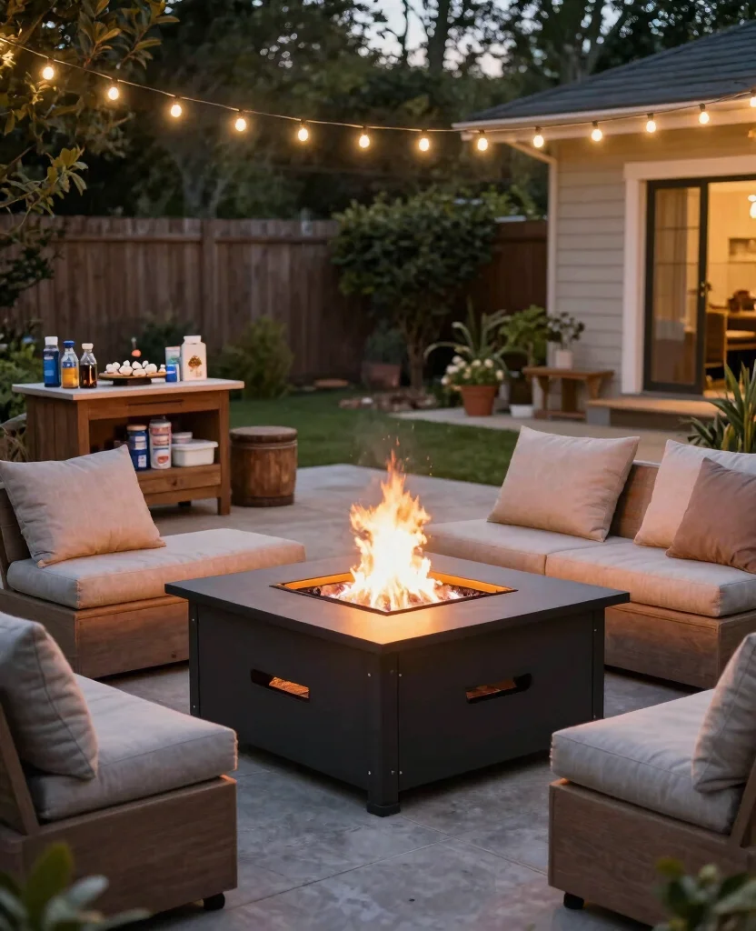 19 Stunning In-Ground Fire Pit Ideas for Your Backyard Oasis (You Won't Believe #7!) - 14. Family-Friendly Fire Pit 1