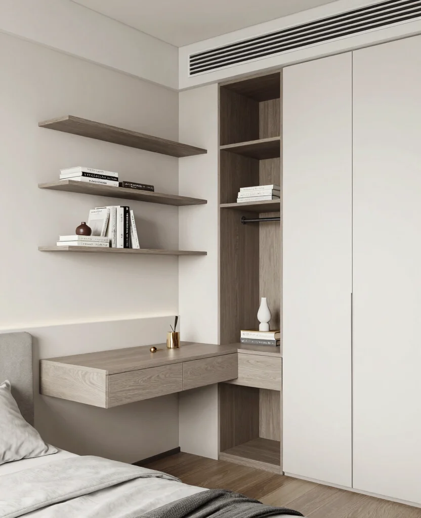 19 Stunning Japanese Bedroom Ideas That Will Transform Your Sleep Space Forever! - 15. Utilize Built-In Storage 1