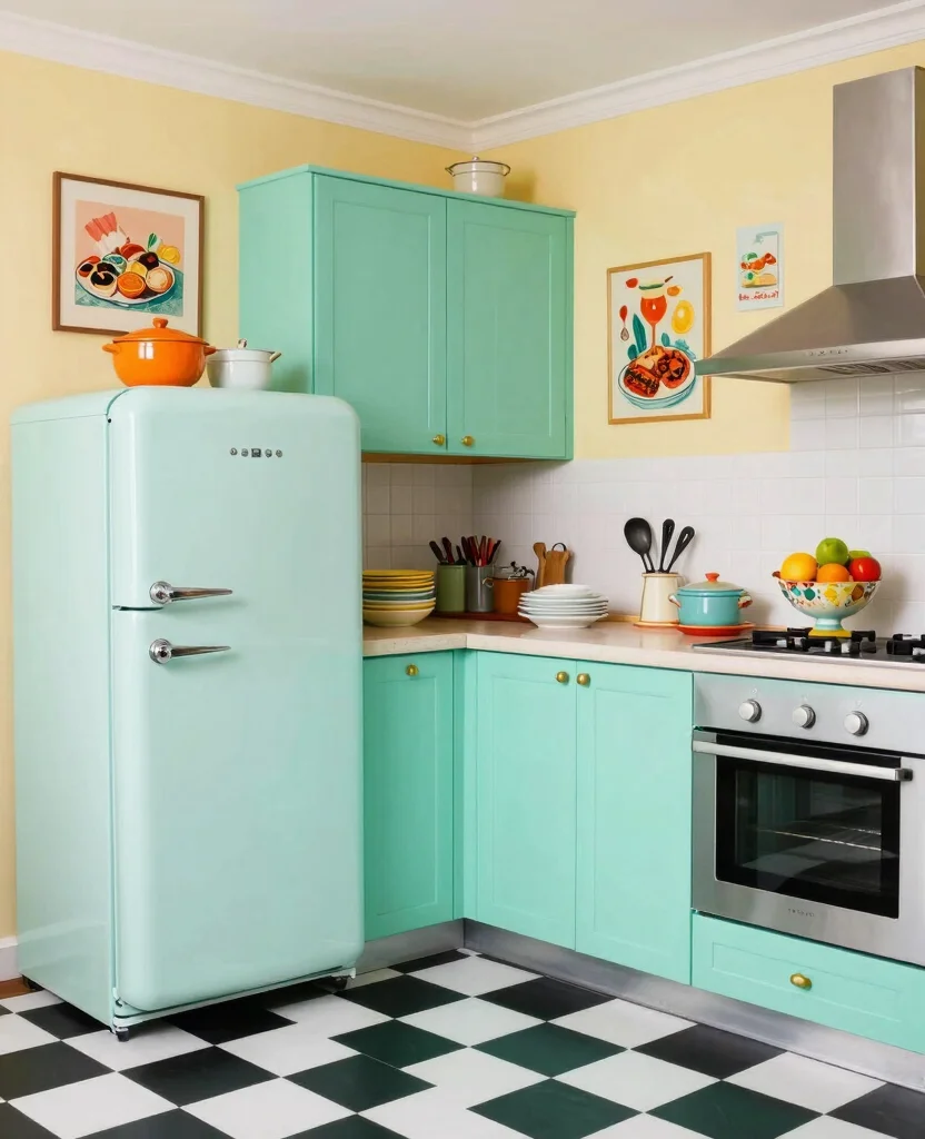 19 Types of Kitchen Styles and Layouts to Inspire Your Home Renovation 46 19 Stunning Kitchen Styles That Will Transform Your Cooking Space (You Won't Believe #7!) - 5. Vintage Retro Kitchen 1