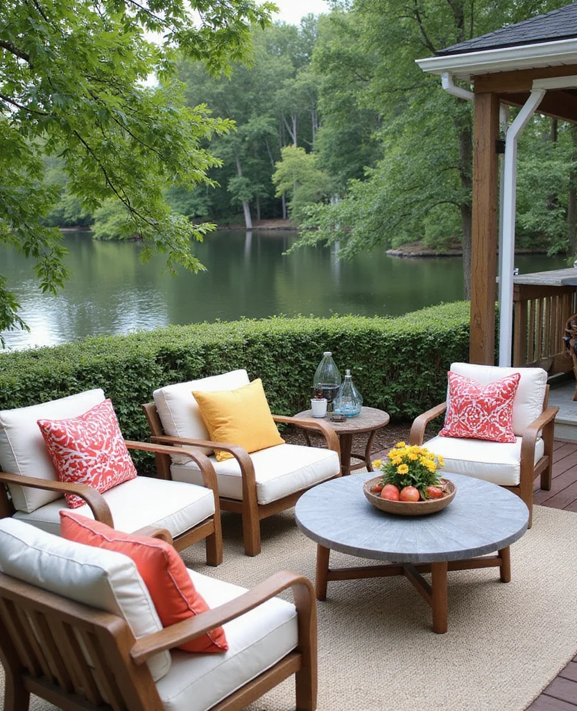 19 Stunning Lake House Backyard Ideas That Will Make You Want to Move In! 68 19 Stunning Lake House Backyard Ideas That Will Make You Want to Move In! - 7. Stylish Outdoor Furniture